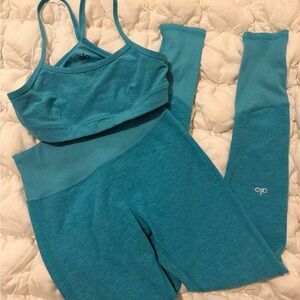 ALO Yoga Set High Waist Alosoft Legging & Alosoft Gratitude Bra